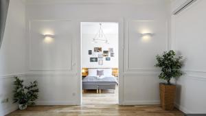 Posteľ alebo postele v izbe v ubytovaní 3 room apartment in the beautiful street