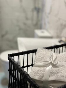 Ένα ή περισσότερα κρεβάτια σε δωμάτιο στο Lumis Apartment