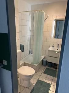 Koupelna v ubytování Citynahes modernes Apartment