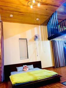 Postel nebo postele na pokoji v ubytování BAO LOC EEL Farm + 15 fotografií