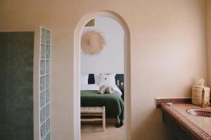 Postel nebo postele na pokoji v ubytování Villa Soun dans la campagne d'ESSAOUIRA