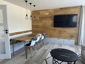 TV a/nebo společenská místnost v ubytování Apartmán Oriens Pec pod Sněžkou