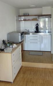 Η κουζίνα ή μικρή κουζίνα στο Ferienwohnung Besenfelder