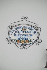Certifikát, hodnocení, plakát nebo jiný dokument vystavený v ubytování Hotel Casa Alquimia