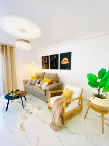 Posezení v ubytování Sunny sweet apartment Olga