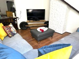 TV a/nebo společenská místnost v ubytování Remedium Appartements