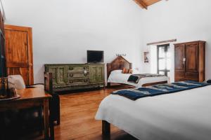 TV a/nebo společenská místnost v ubytování Hotel Casa Alquimia