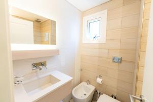 Koupelna v ubytování Hotel Nova