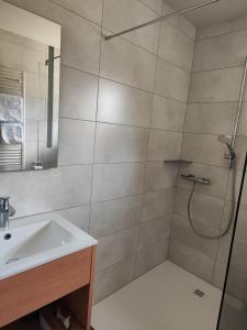Koupelna v ubytování Gasthof Zahler