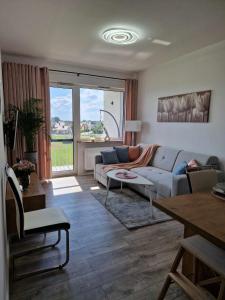 Χώρος καθιστικού στο Apartament termalny K&R
