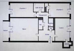 una planimetria di un edificio di ETS MPRS a Nantes