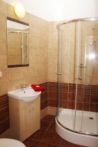 Koupelna v ubytování Saraya Wellness & Penzion