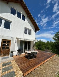 Balkón nebo terasa v ubytování Carinthia Freedom Lodge