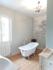 Koupelna v ubytování Domaine de Lamagistère - Gite de groupe - Piscine