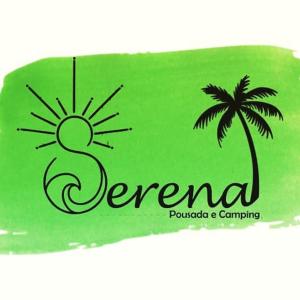 un marchio verde lime con una palma e la parola spa di Pousada Serena Superagui a Superaguì