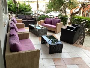 A seating area at Alexandros