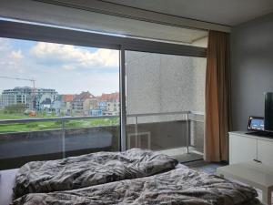 Postel nebo postele na pokoji v ubytování Studio Residentie Astrid