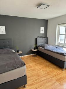 Llit o llits en una habitació de city apartment nice & comfy
