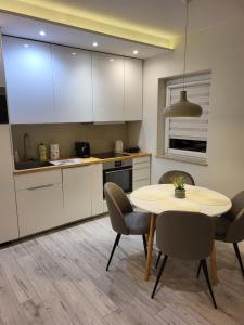 Kuchyňa alebo kuchynka v ubytovaní Apartament Rzeczypospolitej