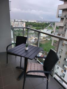 Balkón alebo terasa v ubytovaní Apartament Rzeczypospolitej