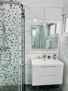 Koupelna v ubytování Mistral Inn
