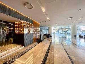 a lobby of a building with a wine cellar at Oracle 2 1907 in Gold Coast