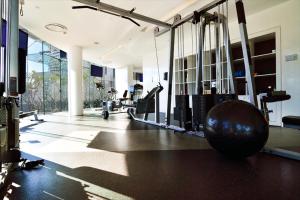 a large room with a gym with a large exercise ball at Oracle 2 1907 in Gold Coast