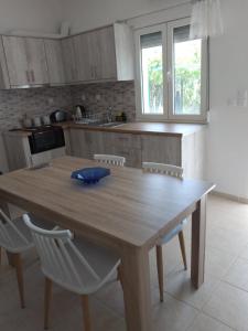 Kuchyň nebo kuchyňský kout v ubytování Maistros Apartments Zakros
