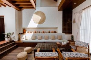 Posezení v ubytování Lavanya Villa Dhulikhel