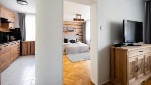 Η κουζίνα ή μικρή κουζίνα στο Apartament Krupówki Center