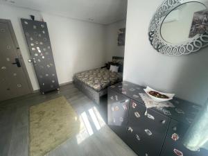 Voodi või voodid majutusasutuse ANNI Guesthouse Hostel toas