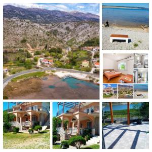a collage of pictures of houses and a beach at Noel in Seline