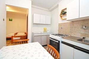 Kuchnia lub aneks kuchenny w obiekcie Apartments Pjescana Uvala 606