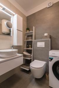 Ένα μπάνιο στο Apartman Blue One Pula