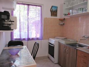 Kuchyň nebo kuchyňský kout v ubytování Halász Apartman Ábrahámhegy