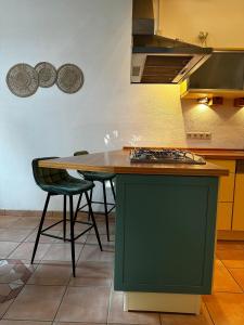 Kuchyň nebo kuchyňský kout v ubytování Maisonettewohnung im Loft Stil mit wunderschöner Terrasse
