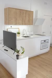 Кухня или мини-кухня в Apartamentos La Casa El Palo
