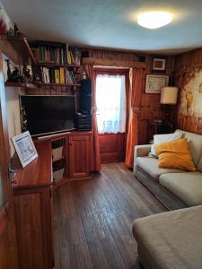 TV a/nebo společenská místnost v ubytování Ma Maison a Chamois