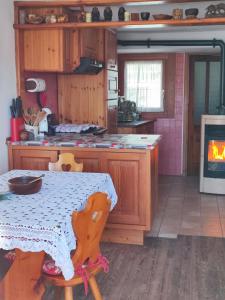 Kuchyň nebo kuchyňský kout v ubytování Ma Maison a Chamois
