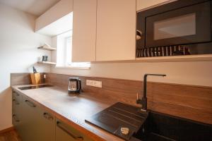 A kitchen or kitchenette at Penzion Anebel