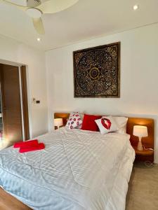 Giường trong phòng chung tại VILLA Pak Dang +21 ảnh