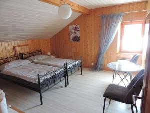 Postel nebo postele na pokoji v ubytování Chambre d'hôte du Moulin