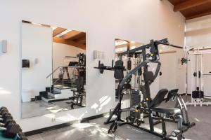 Das Fitnesscenter und/oder die Fitnesseinrichtungen in der Unterkunft Aparthotel Ciudad Laurel