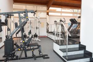 Das Fitnesscenter und/oder die Fitnesseinrichtungen in der Unterkunft Aparthotel Ciudad Laurel