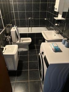Koupelna v ubytování Apartmani Keka