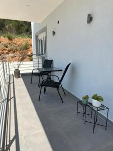 Balkón nebo terasa v ubytování Sithonian suites