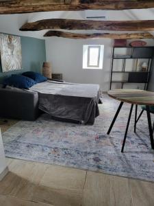 Postel nebo postele na pokoji v ubytování Havre de paix