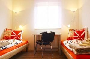 Postel nebo postele na pokoji v ubytování Seeblick 1