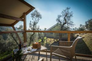 Balkón nebo terasa v ubytování Glamping Tuscany - Podere Cortesi