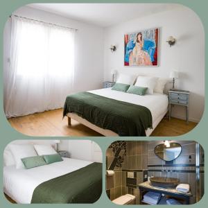 Katil atau katil-katil dalam bilik di Les Chambres de RESEAU LOUISANNE